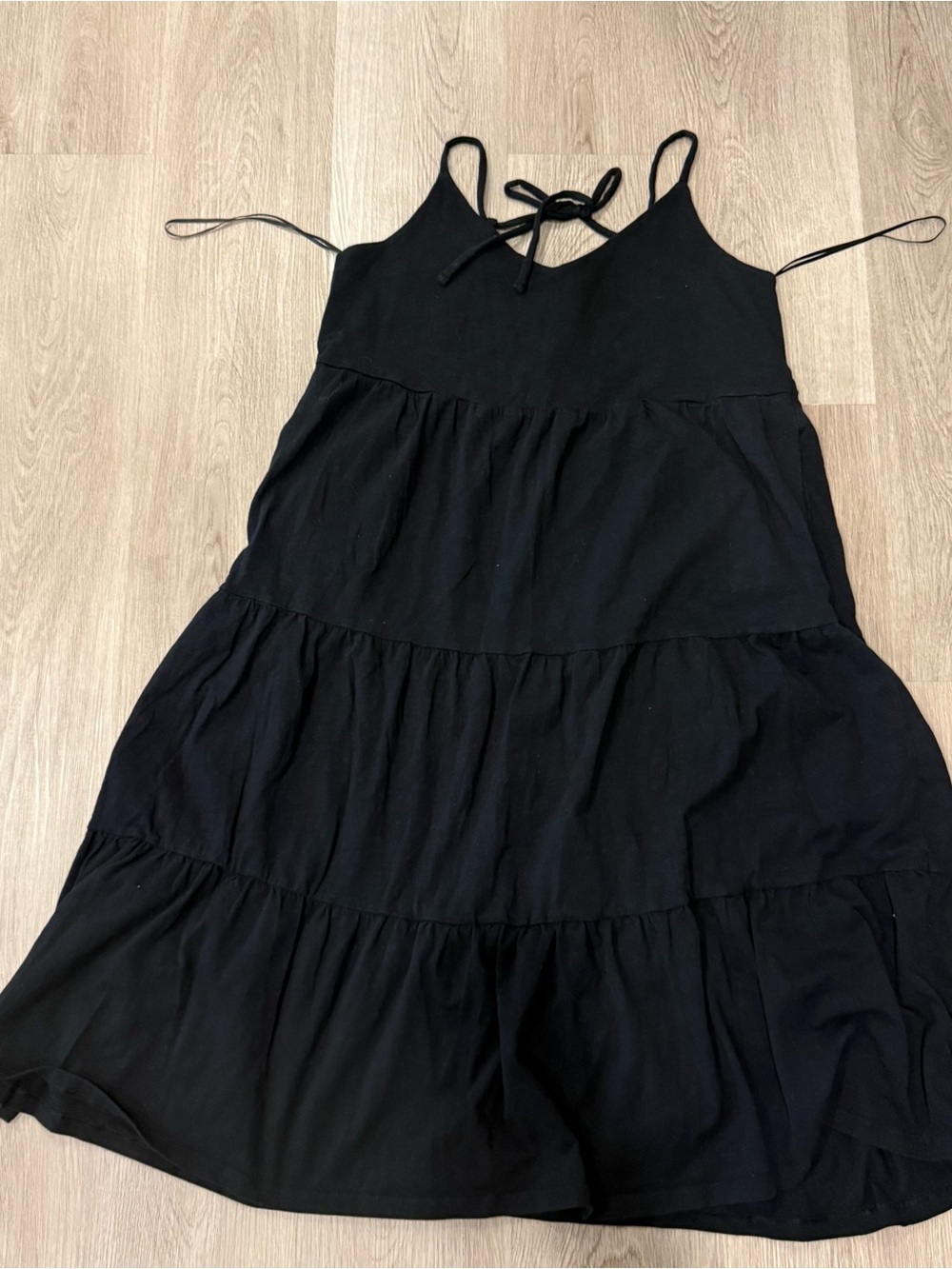 Old Navy Midi black tier dress